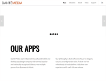 Tablet Screenshot of dantemedia.com